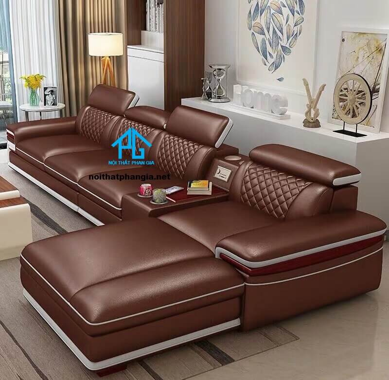 Sofa da hiện đại E25