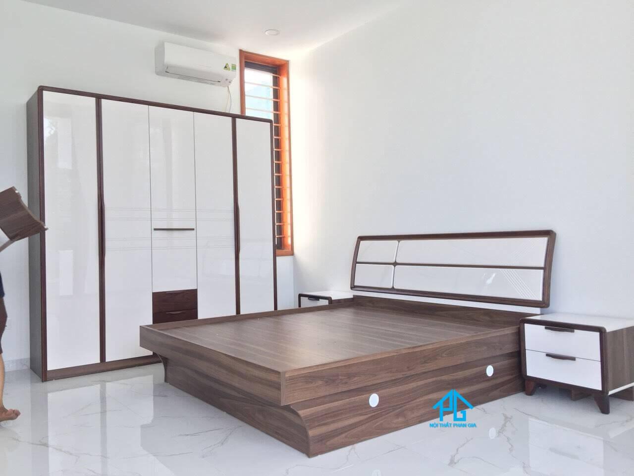 mua giường gỗ mdf thông minh hcm