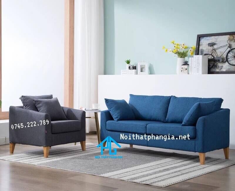 ghế sofa vải nỉ phòng rộng;