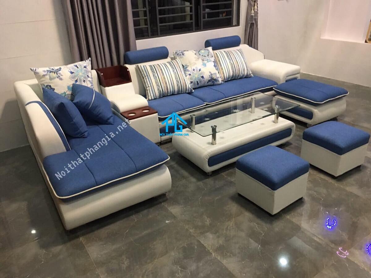 sofa vải bố độc đáo;