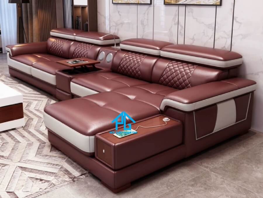 Sofa da hiện đại E46
