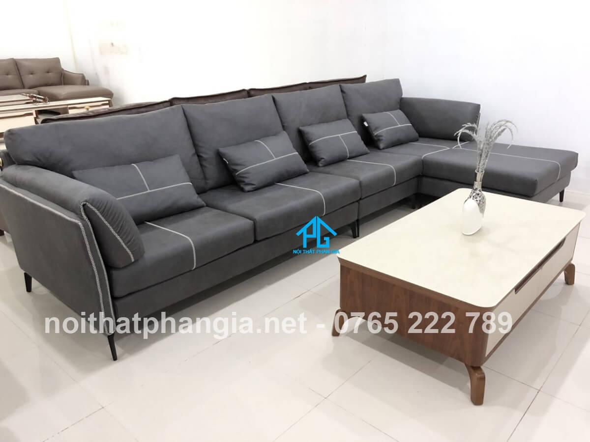 ghế sofa da đẹp hiện đại;