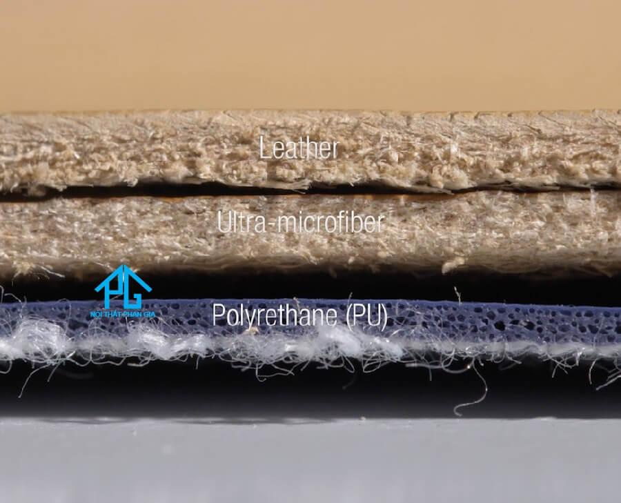 so sánh sofa da microfiber với da thật và da PU