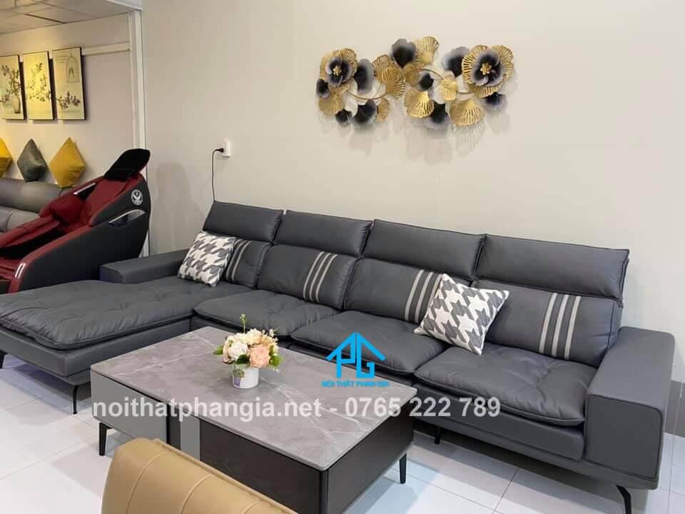 sofa da nhập khẩu italia;