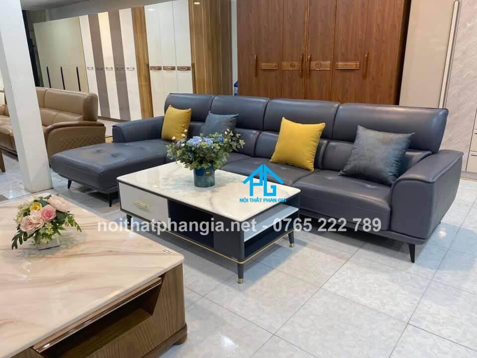 sofa da phòng khách nhập khẩu giá rẻ;