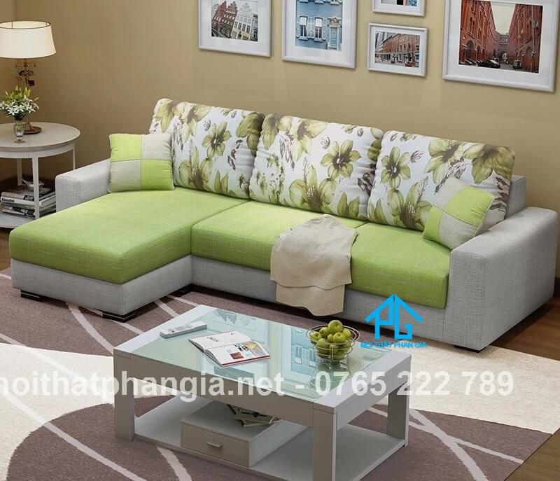 sofa nhập khẩu góc L nhà ống;