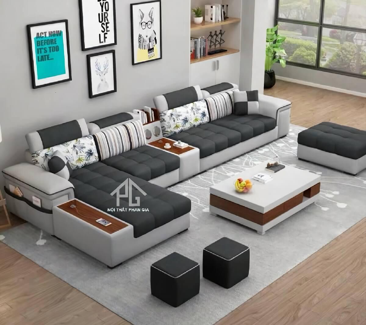 sofa vải phòng khách tphcm đẹp